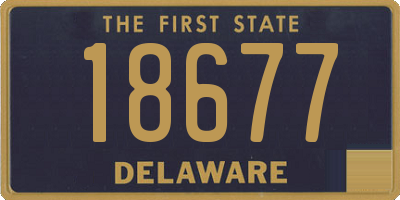 DE license plate 18677