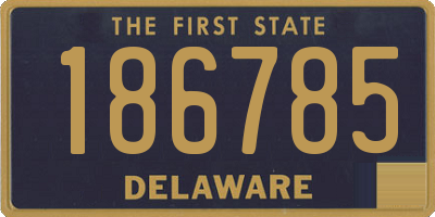 DE license plate 186785