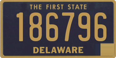 DE license plate 186796