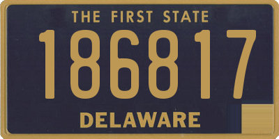 DE license plate 186817