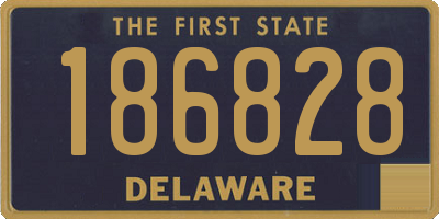 DE license plate 186828