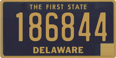 DE license plate 186844