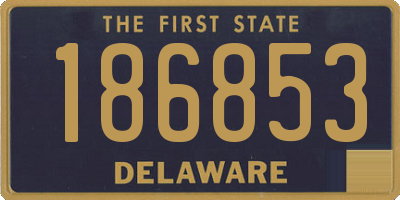 DE license plate 186853