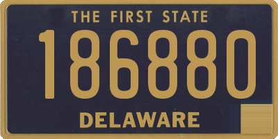DE license plate 186880