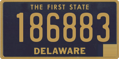 DE license plate 186883