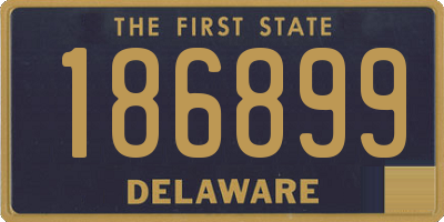 DE license plate 186899