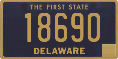 DE license plate 18690