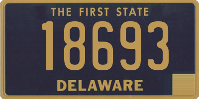 DE license plate 18693