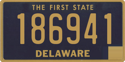 DE license plate 186941