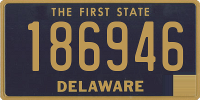 DE license plate 186946