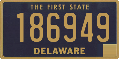 DE license plate 186949