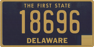 DE license plate 18696