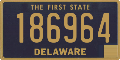 DE license plate 186964
