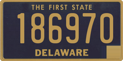 DE license plate 186970