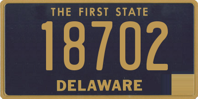 DE license plate 18702