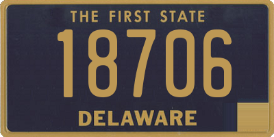 DE license plate 18706