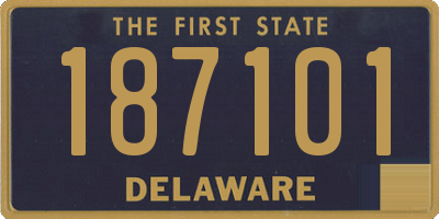 DE license plate 187101