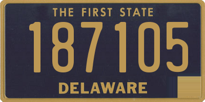 DE license plate 187105