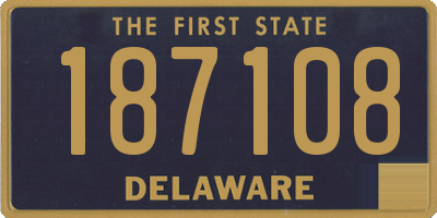 DE license plate 187108
