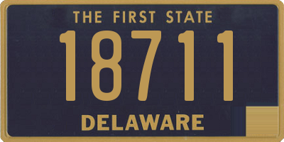 DE license plate 18711