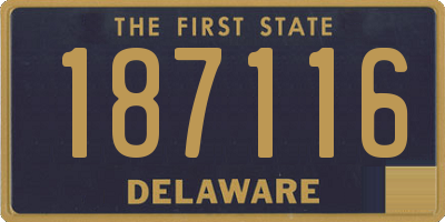 DE license plate 187116