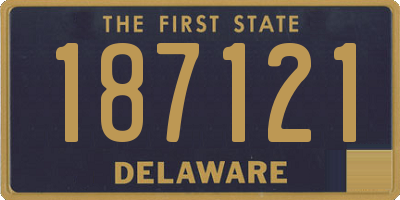 DE license plate 187121
