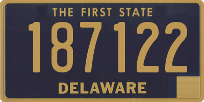 DE license plate 187122