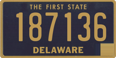 DE license plate 187136