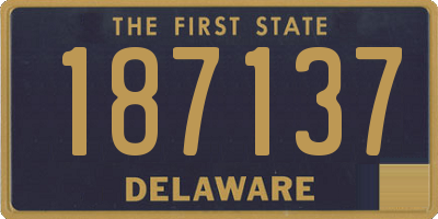 DE license plate 187137