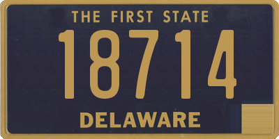 DE license plate 18714