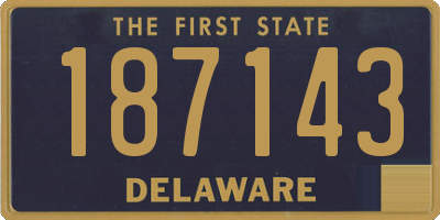 DE license plate 187143