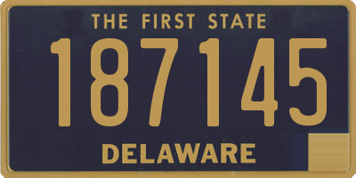 DE license plate 187145