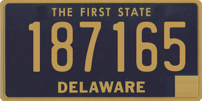 DE license plate 187165