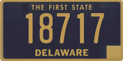 DE license plate 18717