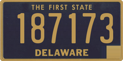 DE license plate 187173