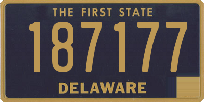 DE license plate 187177