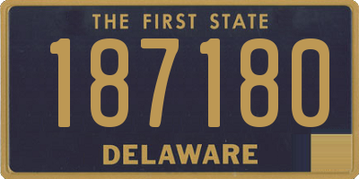 DE license plate 187180