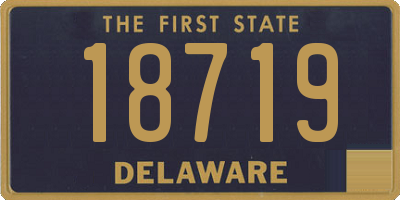 DE license plate 18719