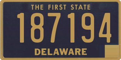 DE license plate 187194