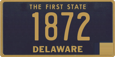DE license plate 1872