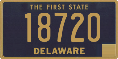 DE license plate 18720