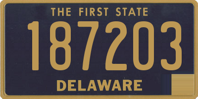 DE license plate 187203