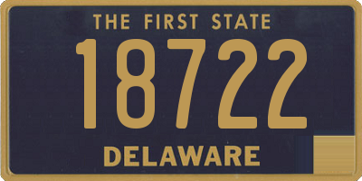 DE license plate 18722