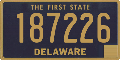 DE license plate 187226