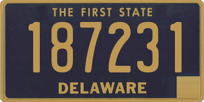 DE license plate 187231