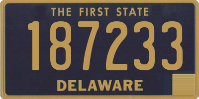 DE license plate 187233