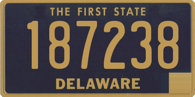 DE license plate 187238