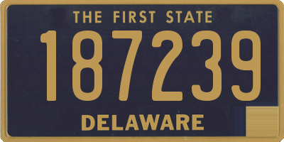 DE license plate 187239