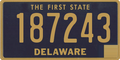 DE license plate 187243