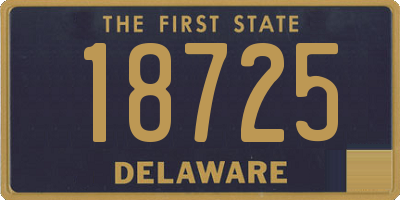 DE license plate 18725